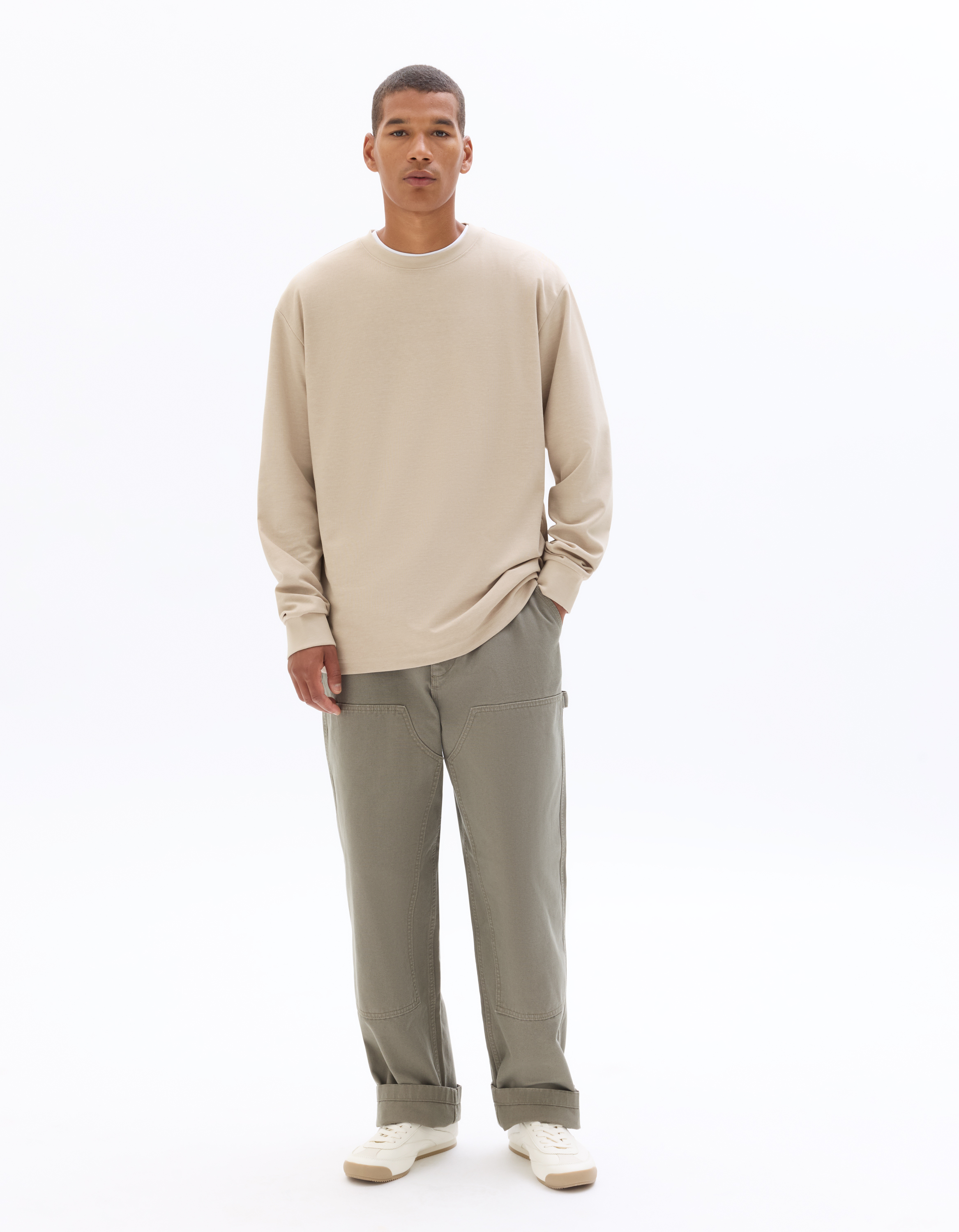 Tričko Leheml oversize s dlouhým rukávem