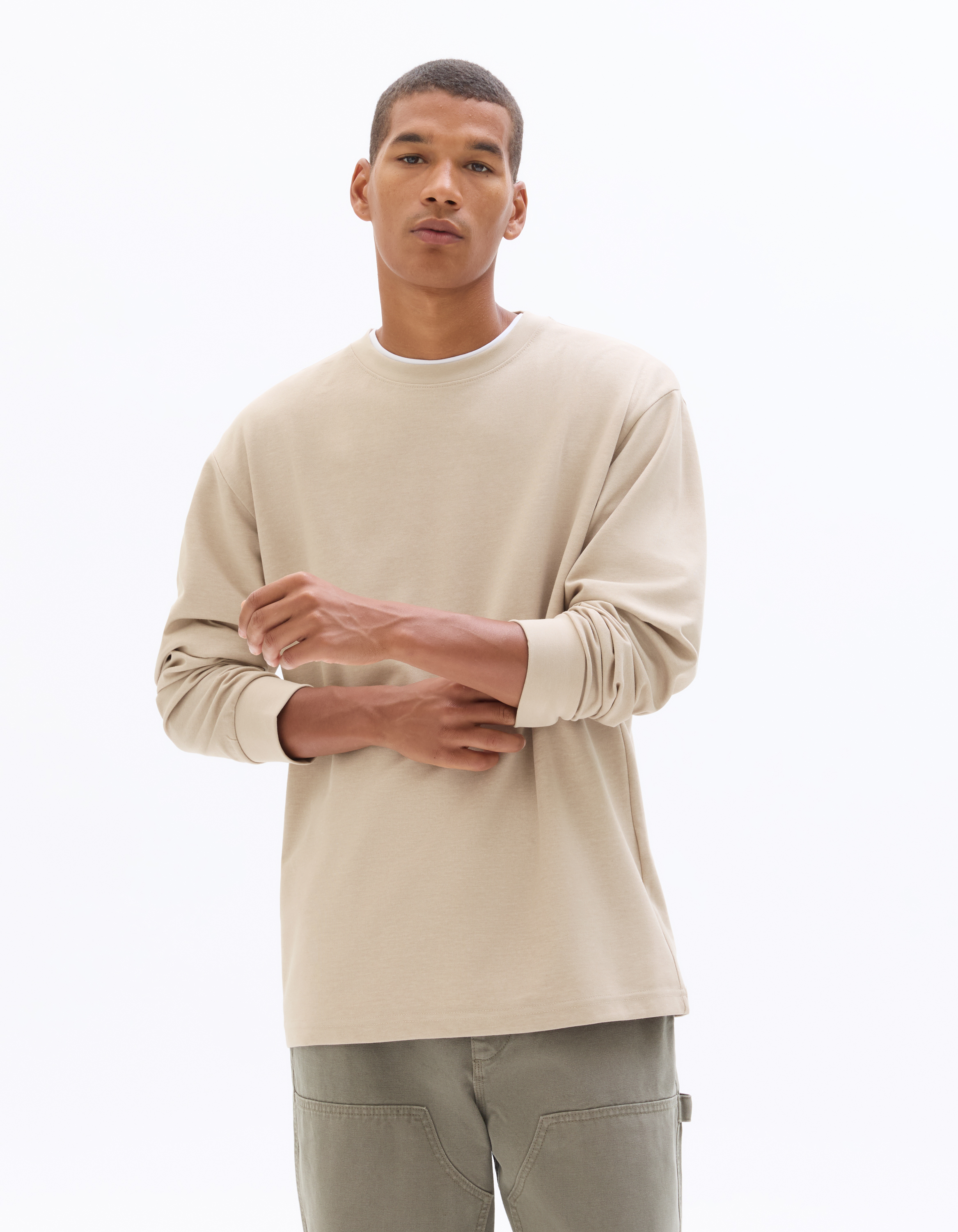 Tričko Leheml oversize s dlouhým rukávem