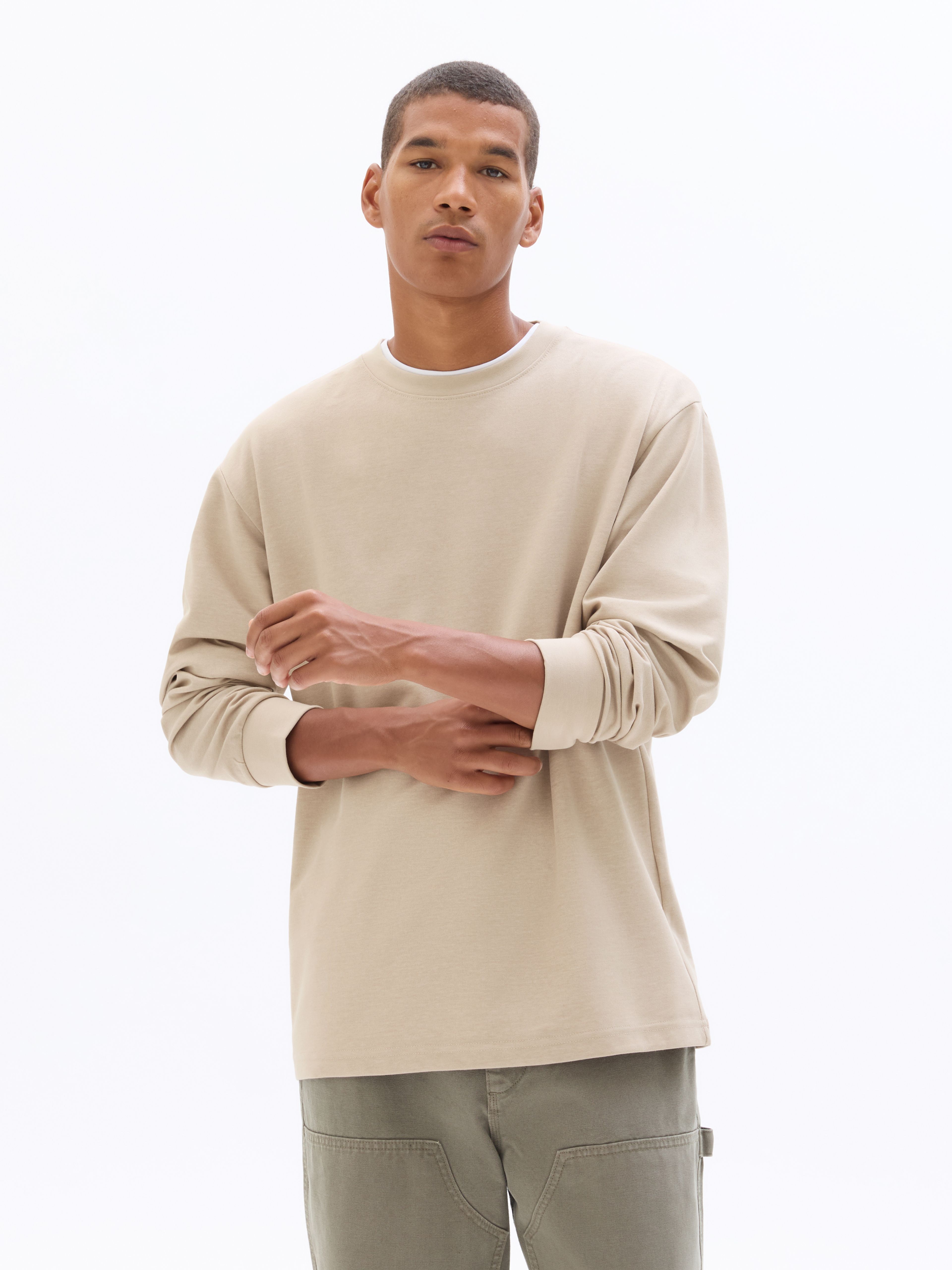 Tričko Leheml oversize s dlouhým rukávem - 003