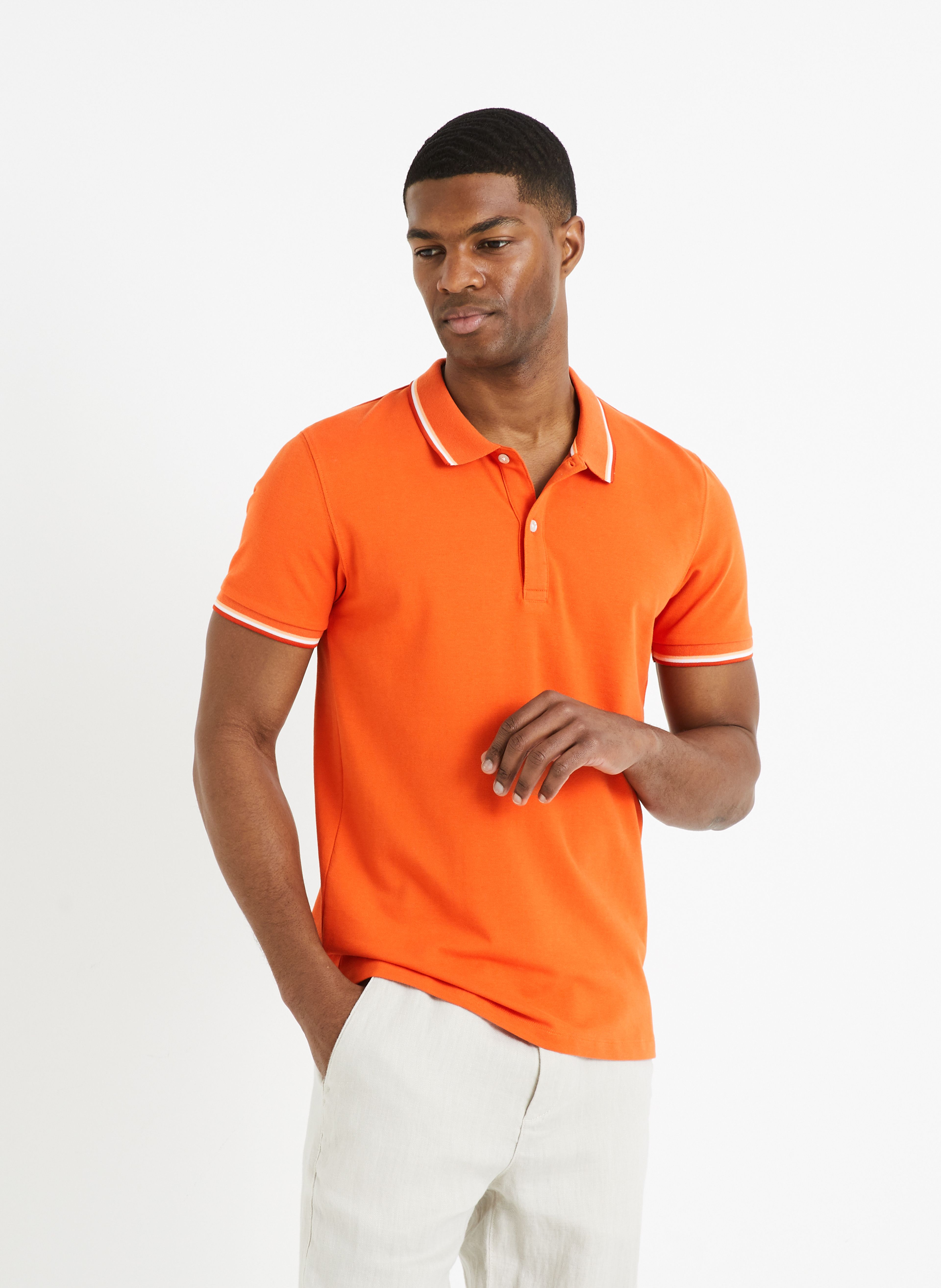 Polo tričko pique Decolrayeb - 002