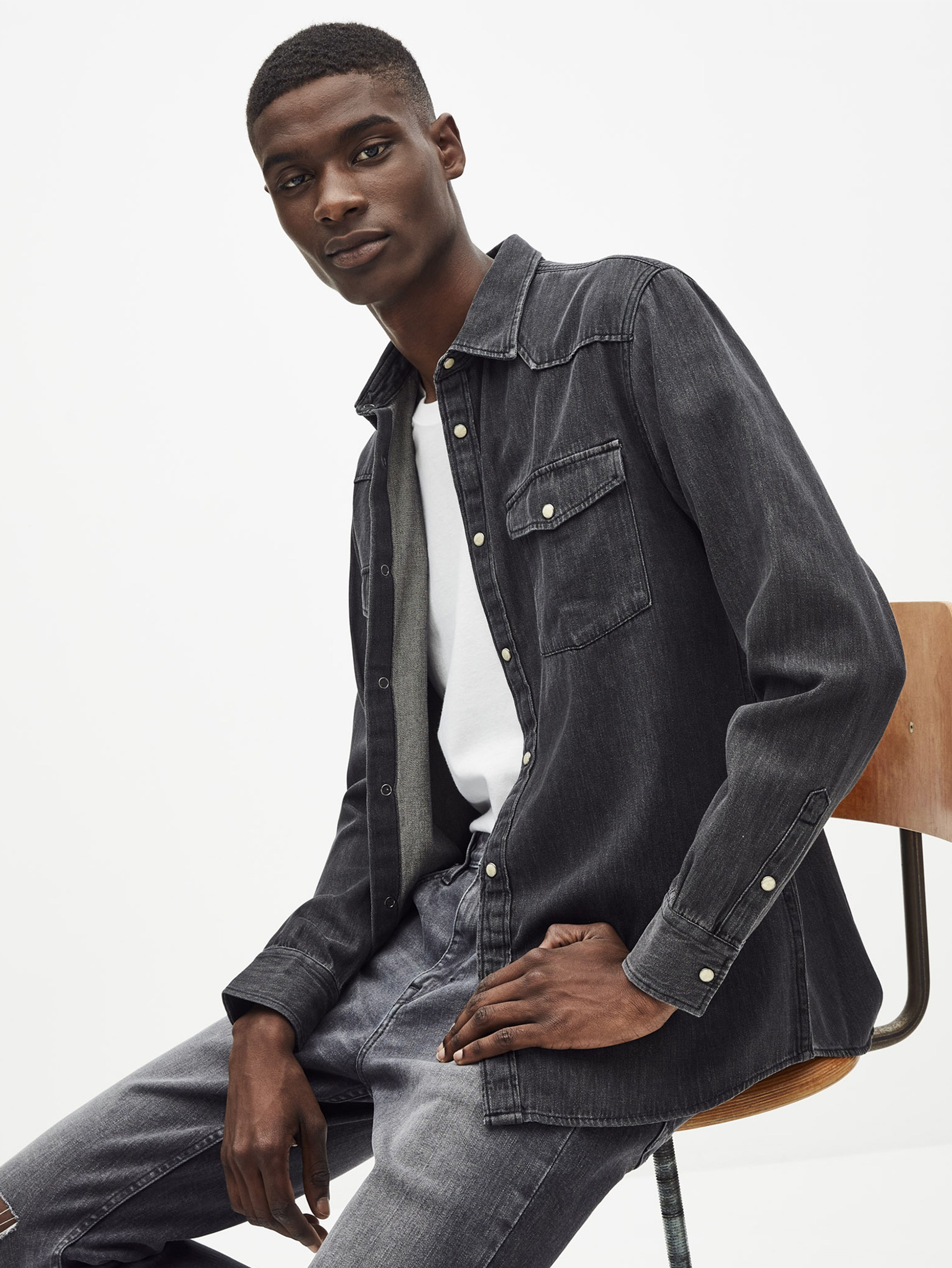 Džínsová košeľa Sarevient