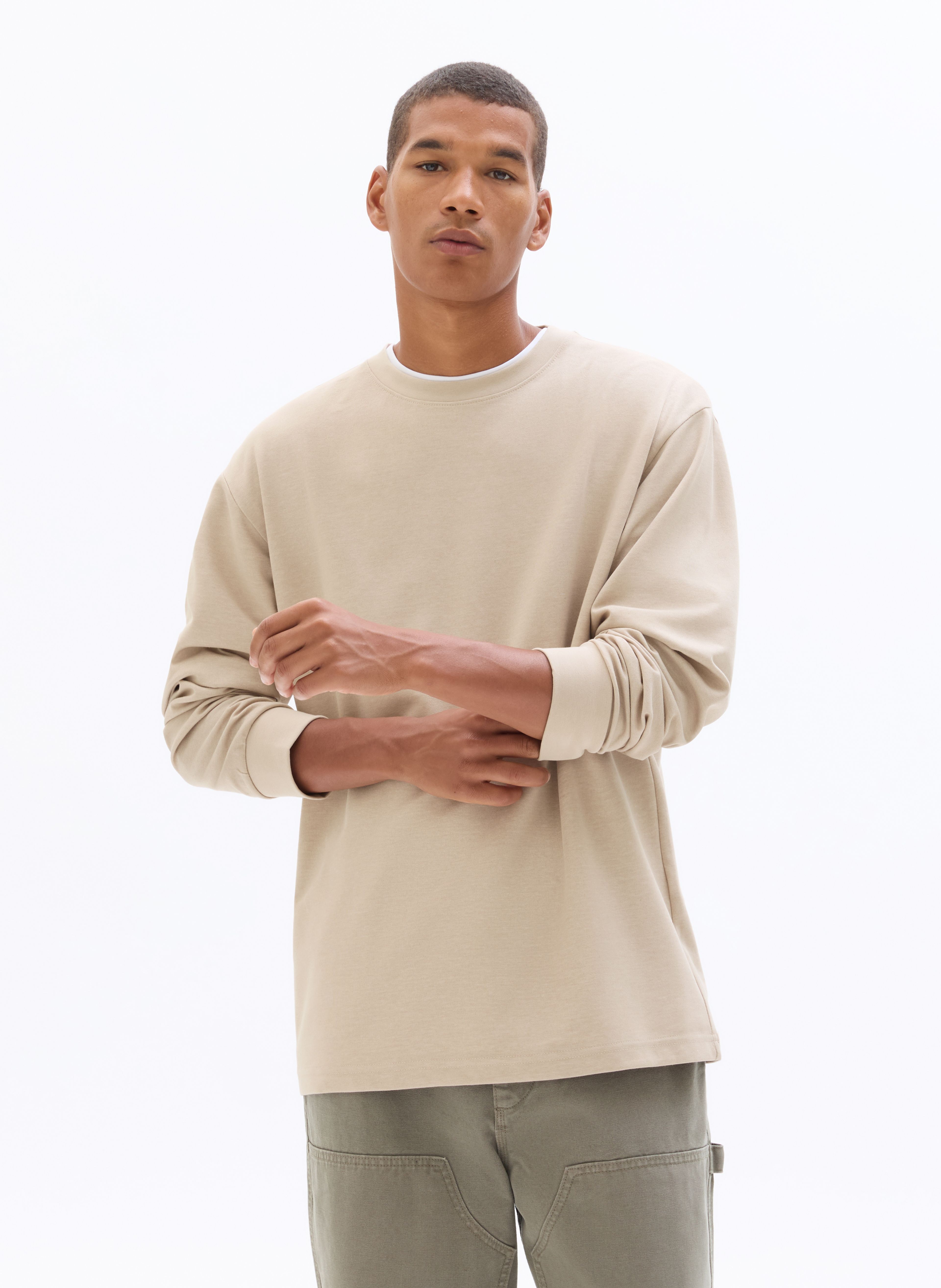 Tričko Leheml oversize s dlouhým rukávem - 003