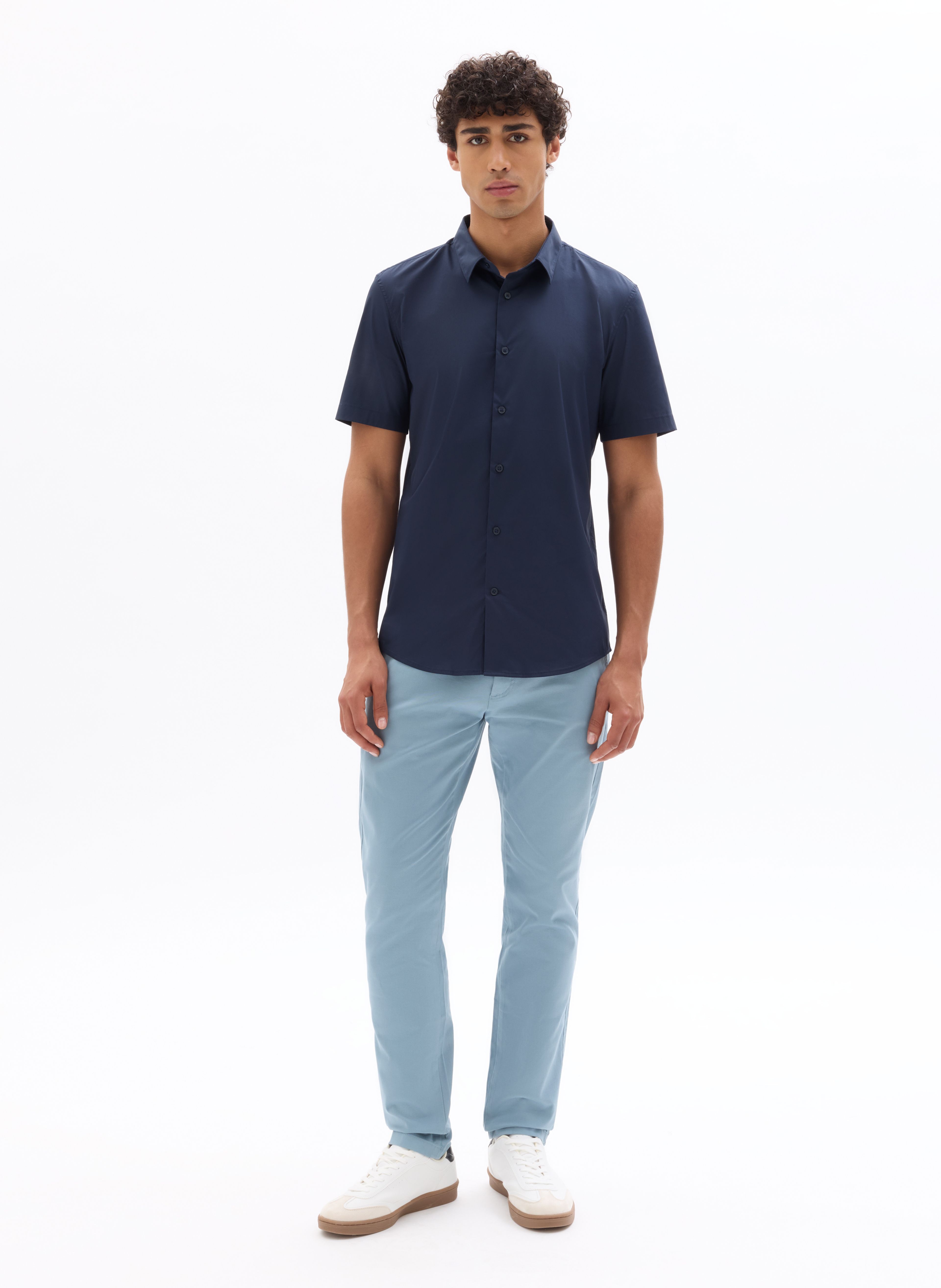 Kalhoty chino slim Tocharles - 002