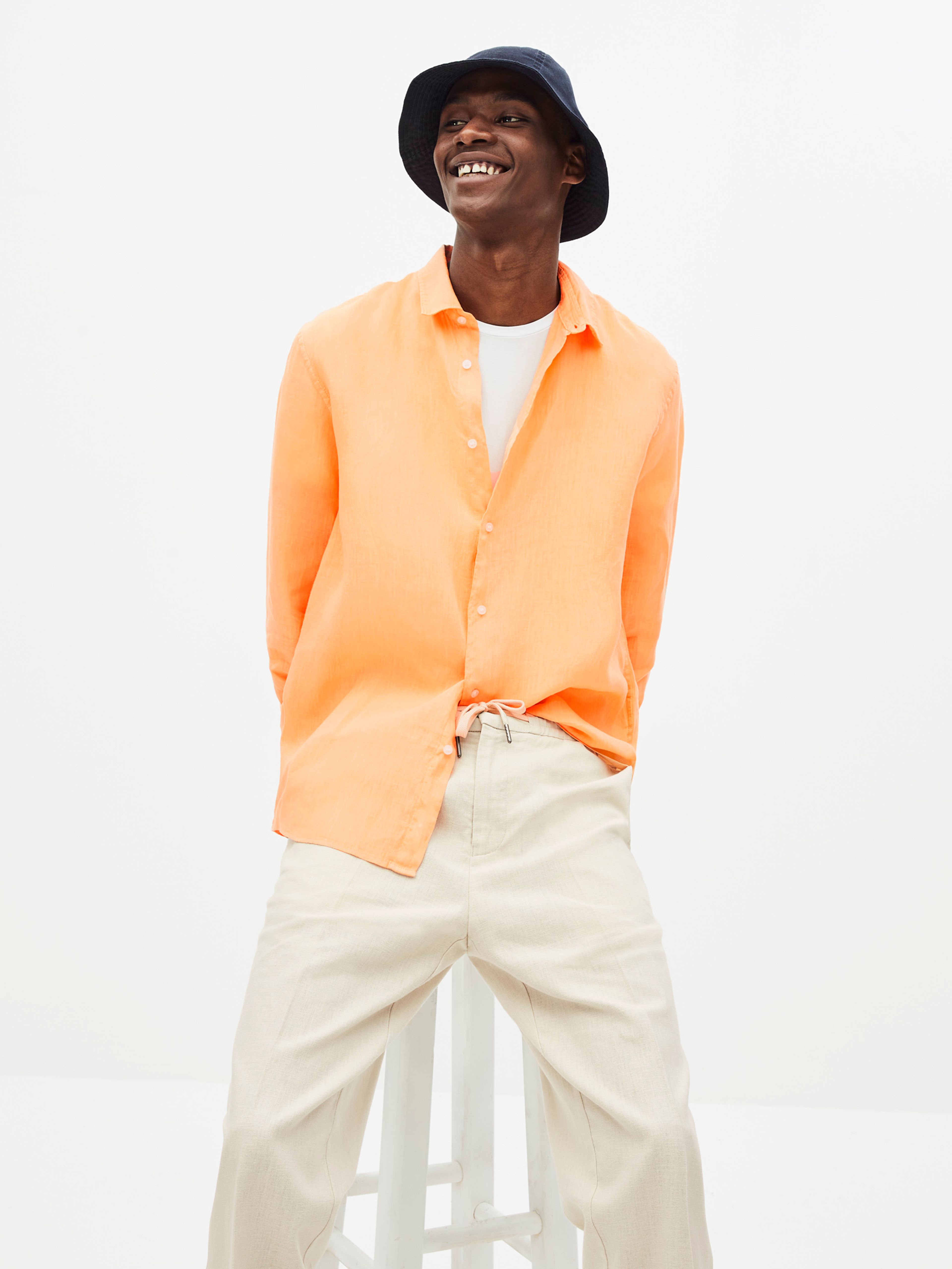 Lněná košile Ratalin regular