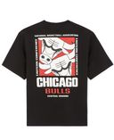 Tričko NBA Chicago Bulls oversize-Černá - 001