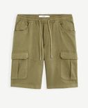 Bavlněné cargo kraťasy Bolookbm-Khaki - 001
