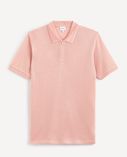 Polo tričko na zip Sesel-Růžová - 001