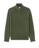 Svetr Cewoolcam se stojáčkem-Khaki - 003