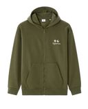 Mikina Mefuji s kapucňou-Khaki - 001