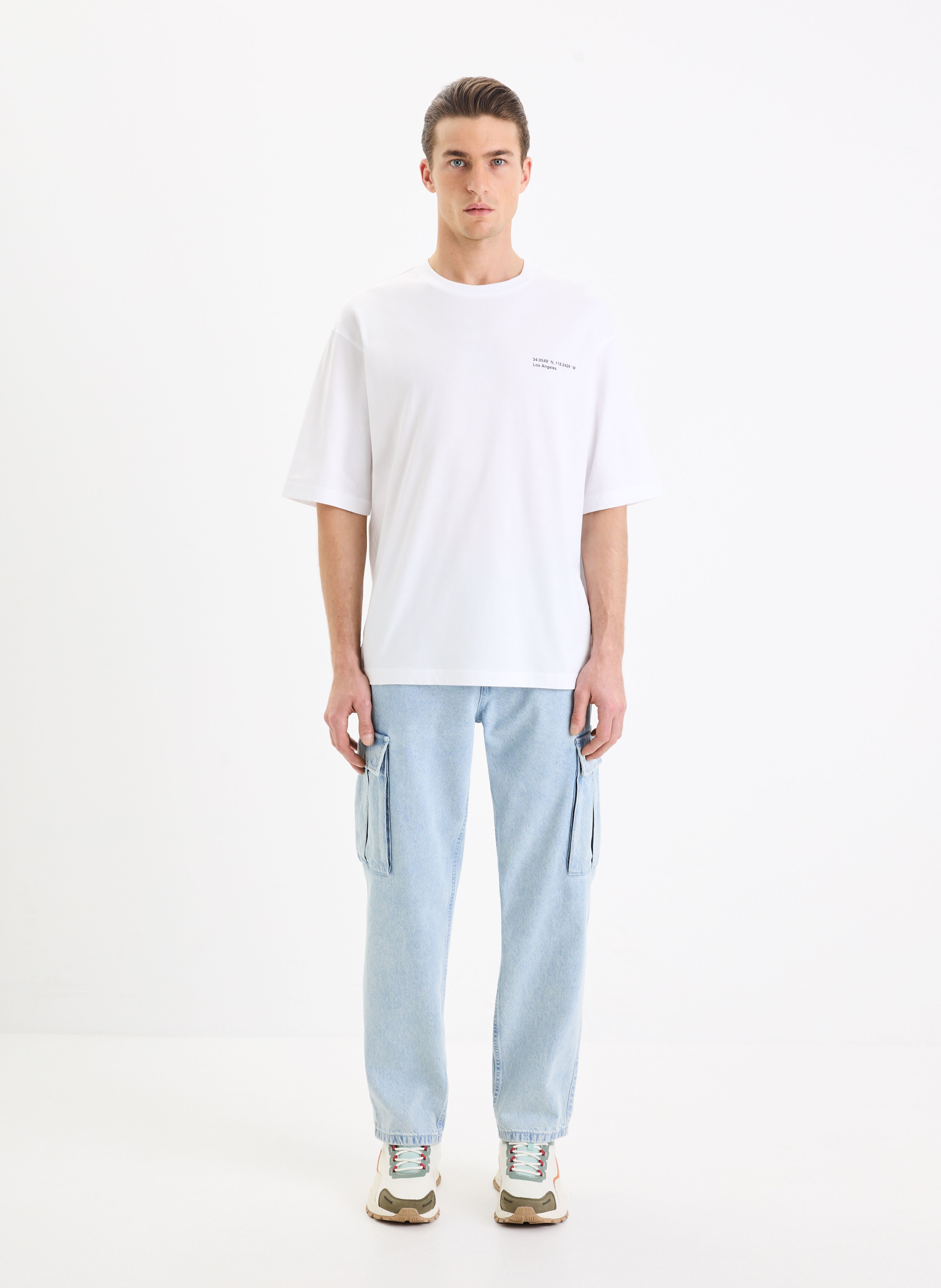 Bavlnené tričko Gesympa oversize - 002