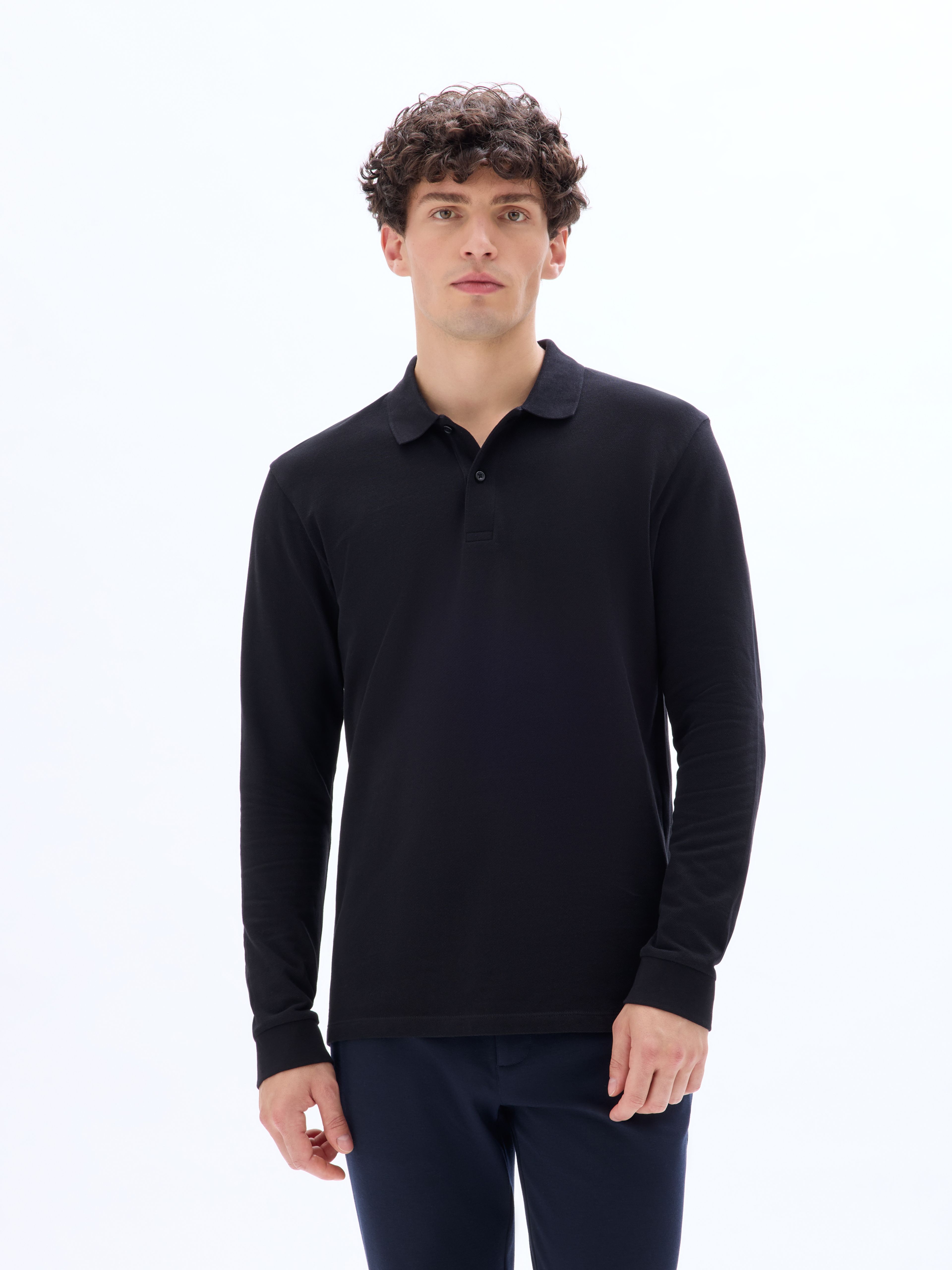 Polo tričko Meoneml s dlhým rukávom - 008