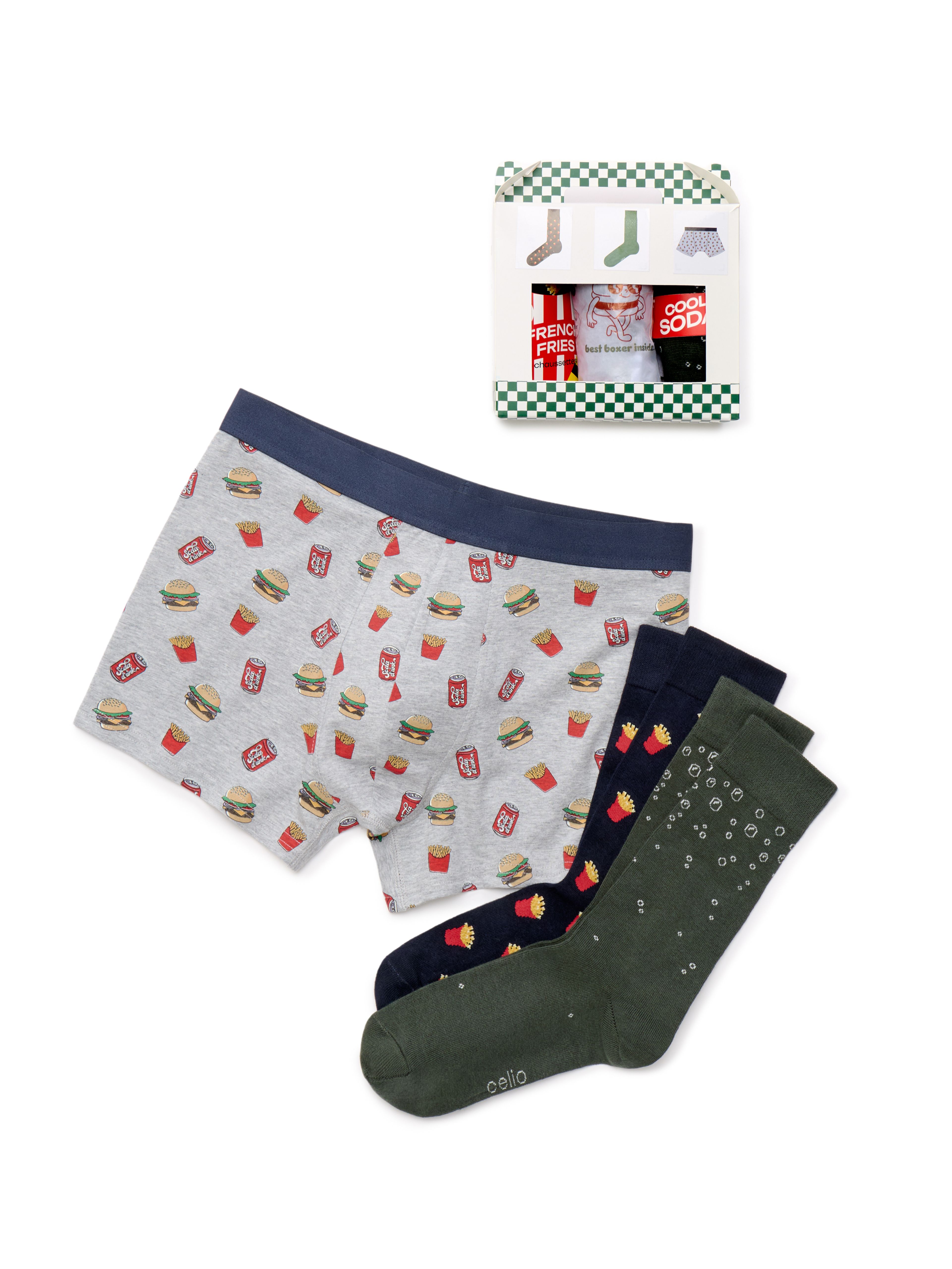 Darčekové balenie spodnej bielizne Fast food