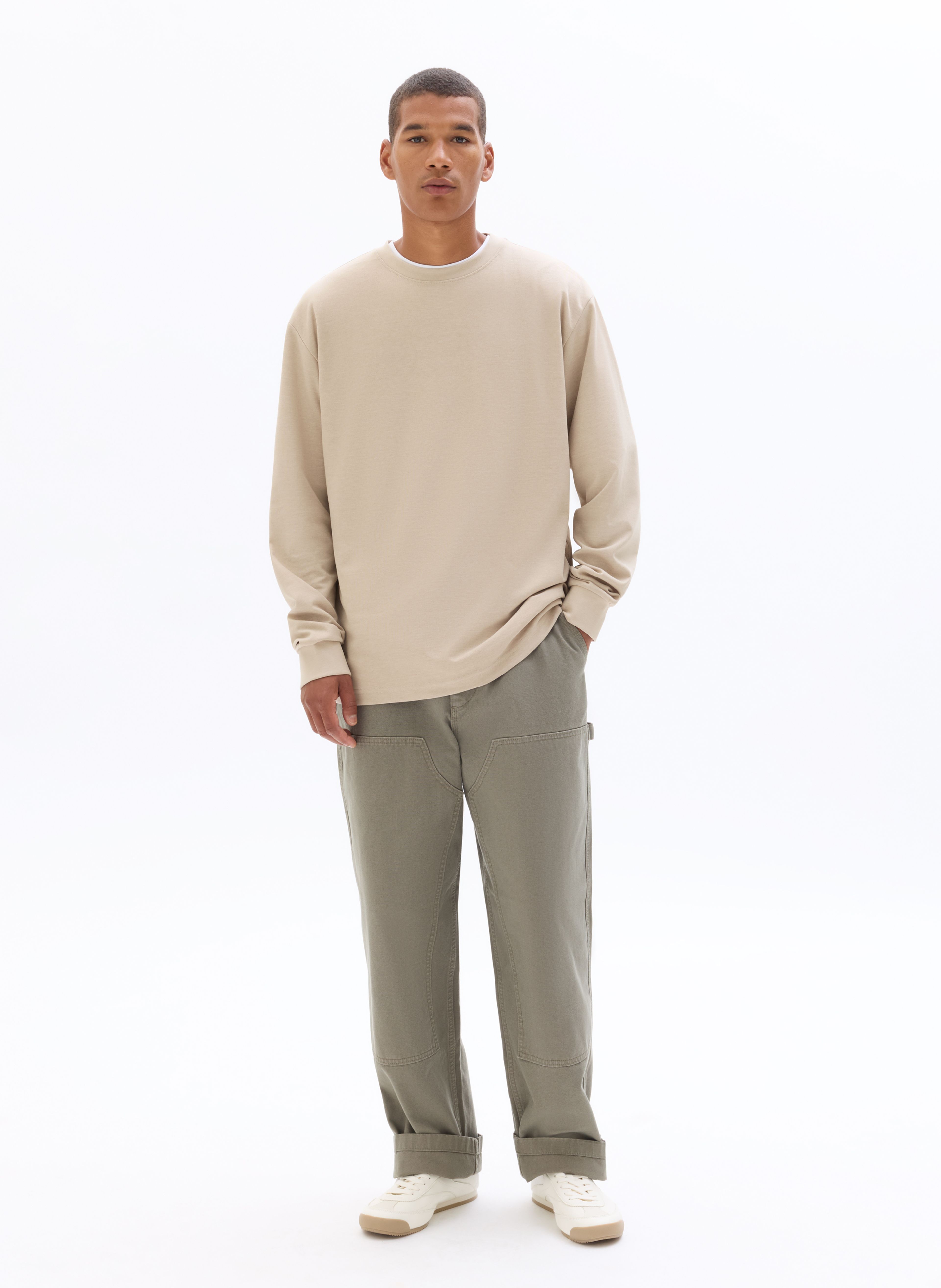 Tričko Leheml oversize s dlouhým rukávem - 002