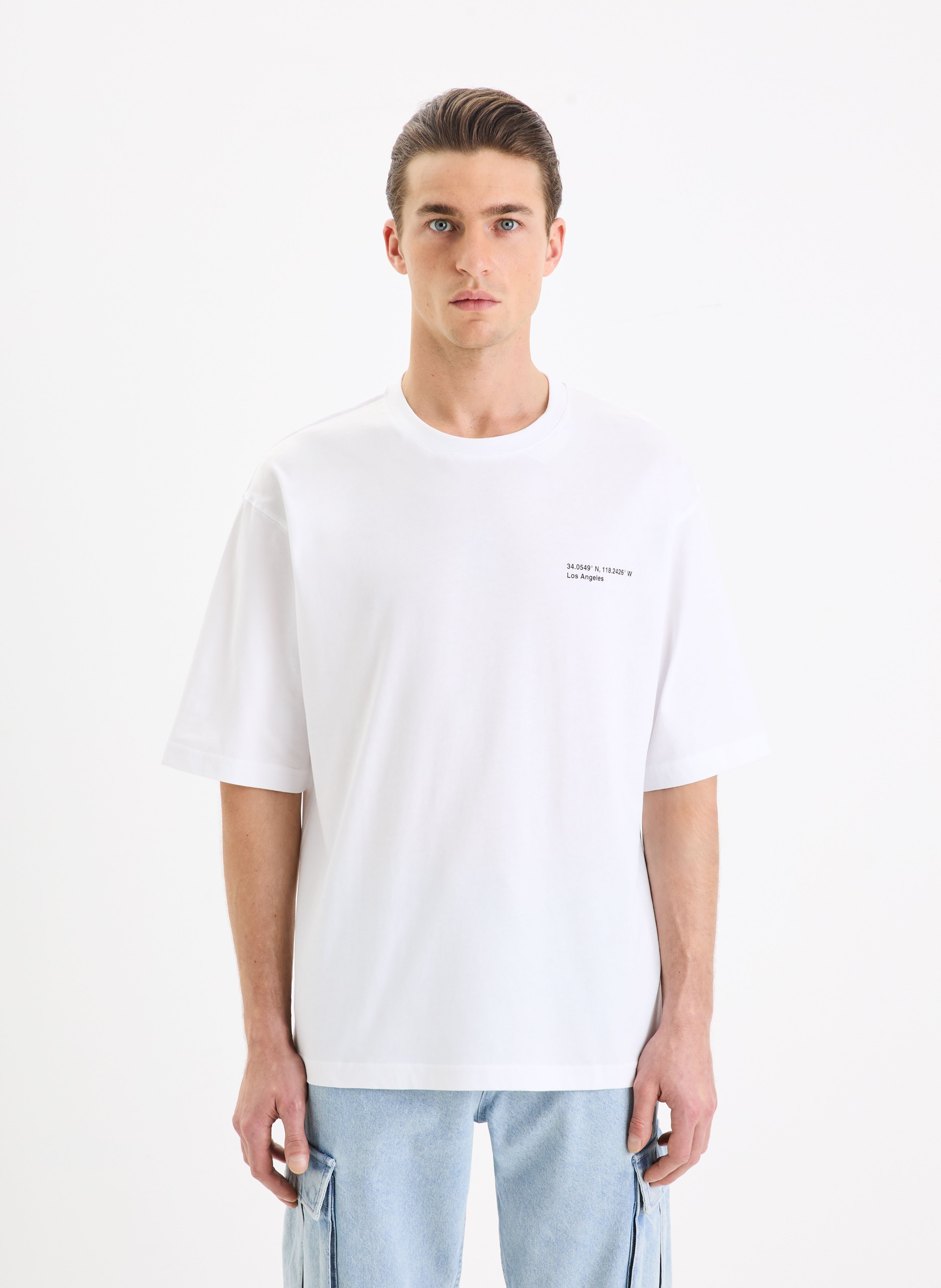 Bavlnené tričko Gesympa oversize - 003