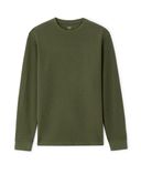 Tričko Mecacheml s dlouhým rukávem-Khaki - 003