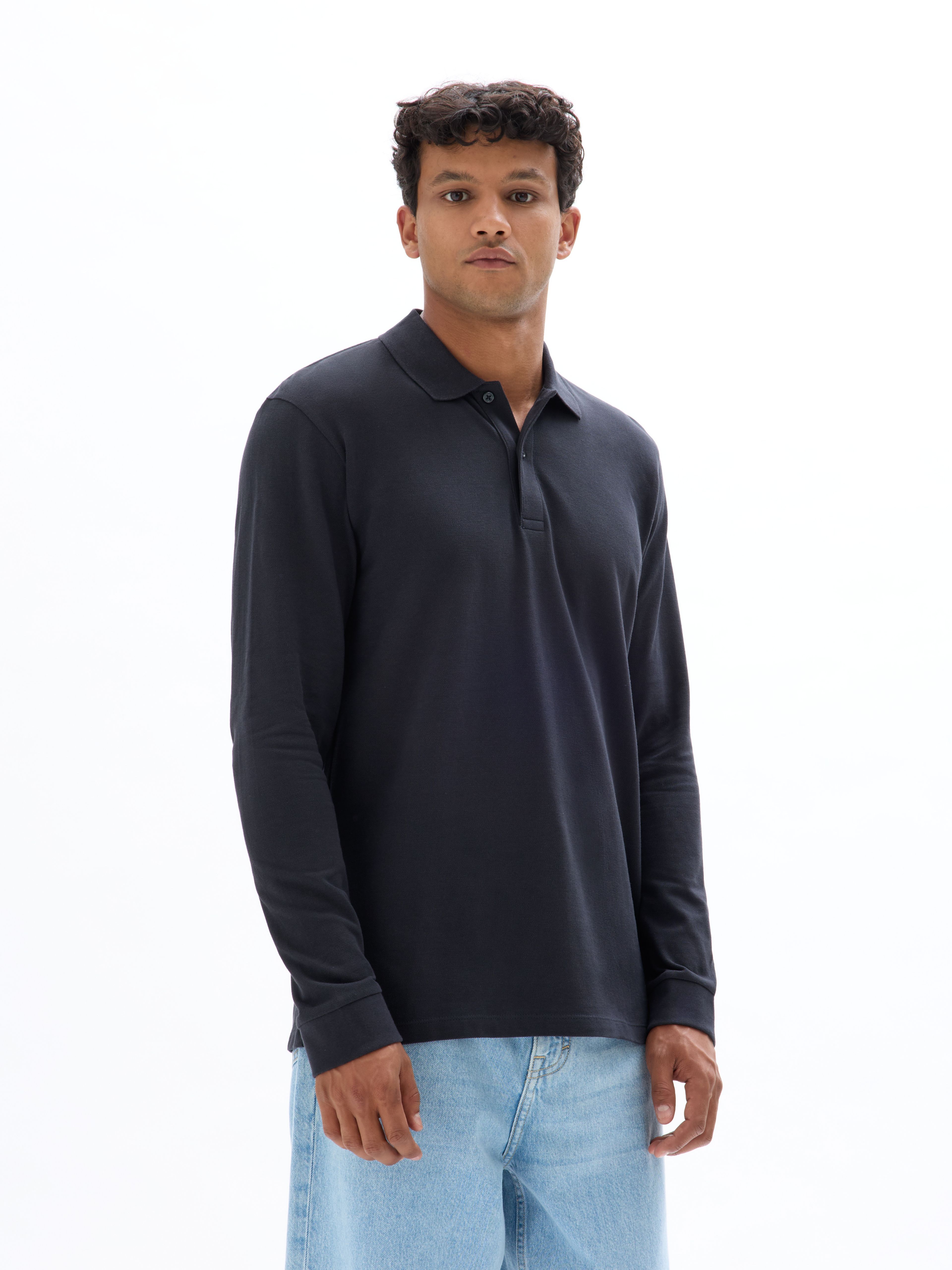 Polo tričko Meoneml s dlhým rukávom - 008