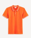 Polo tričko pique Decolrayeb-Oranžová - 001