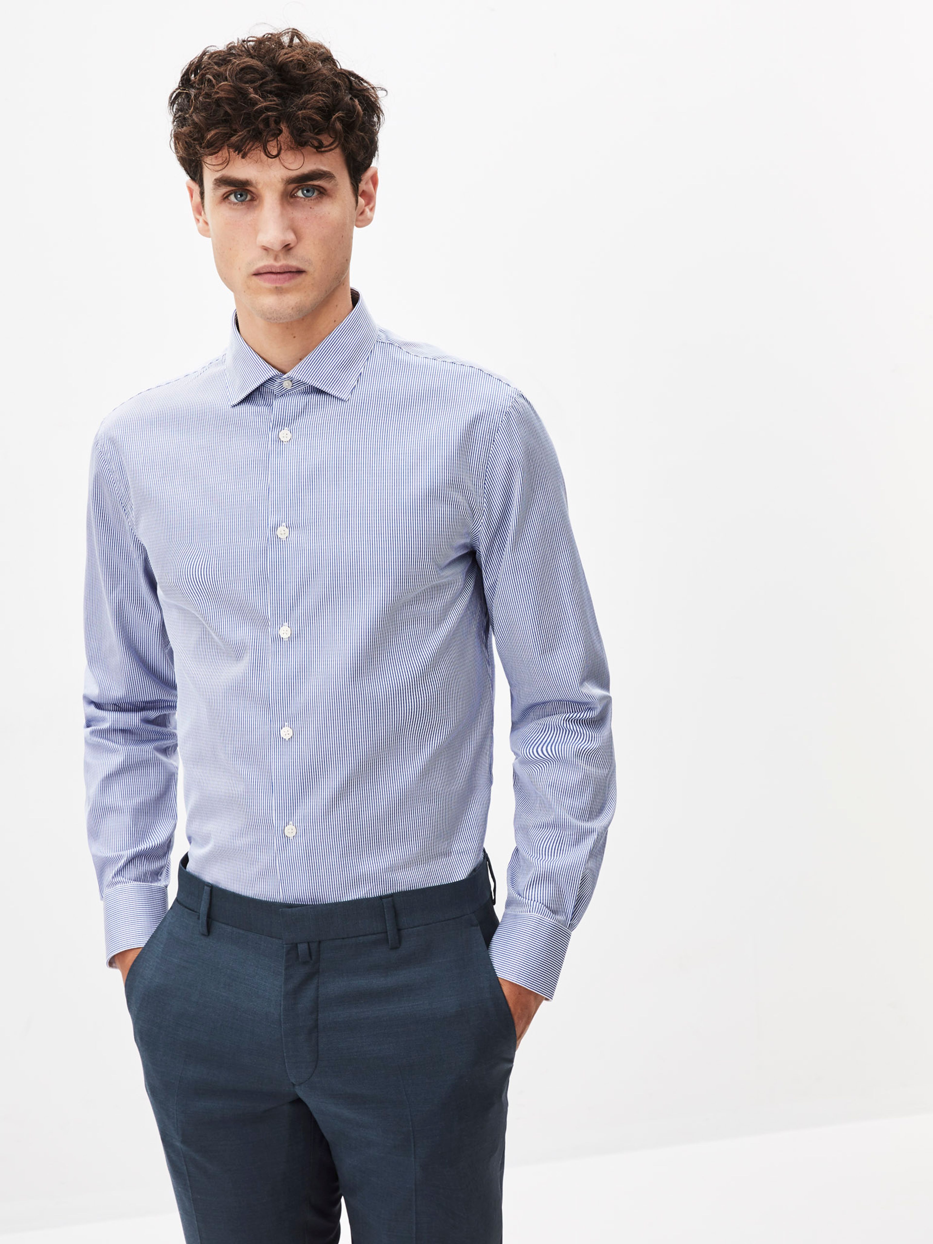 Pruhovaná košeľa Patrash slim fit