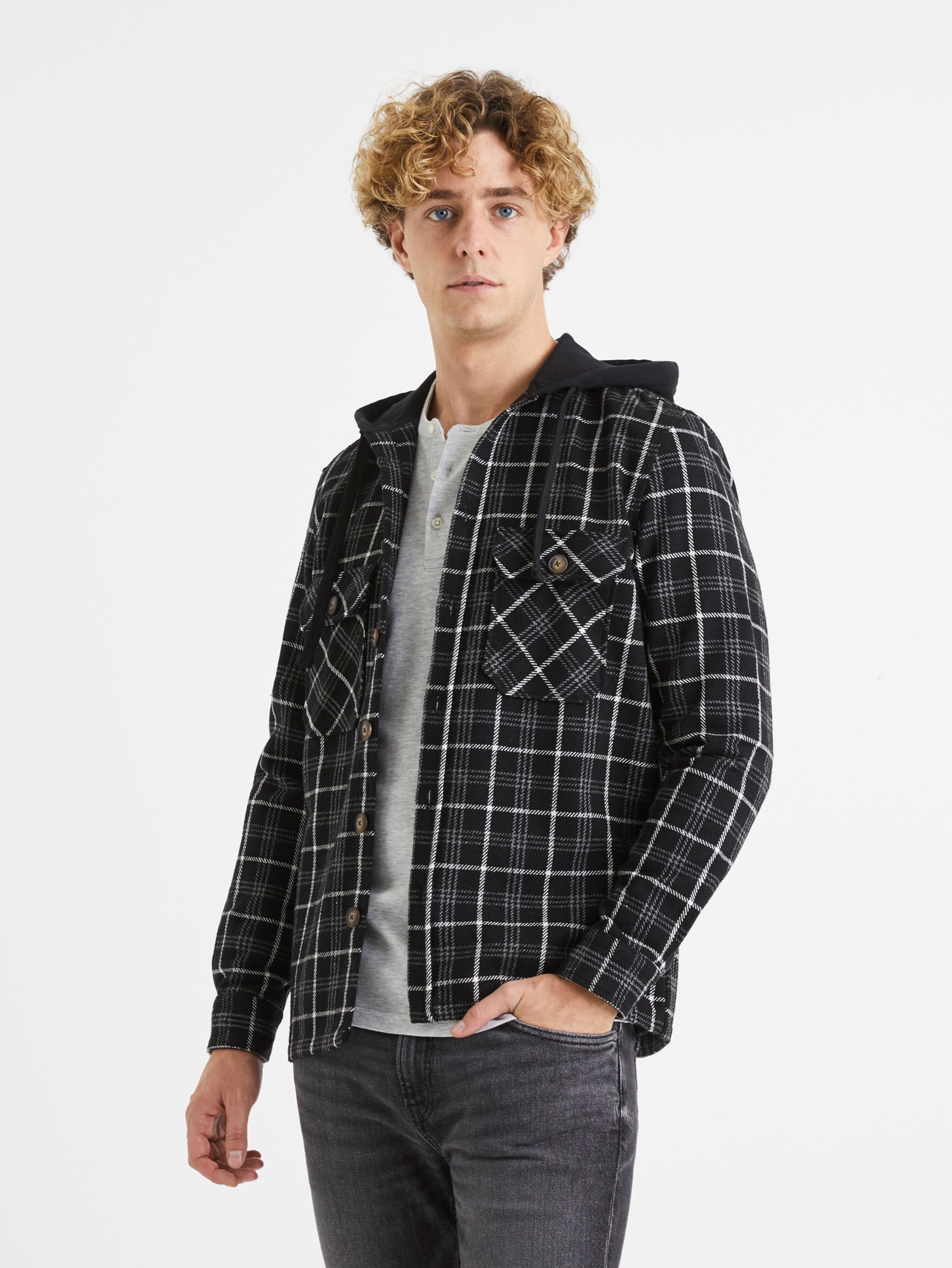 Svrchní košile s kapucí Valines