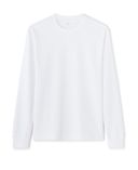 Tričko Leheml oversize s dlouhým rukávem-Bílá - 004