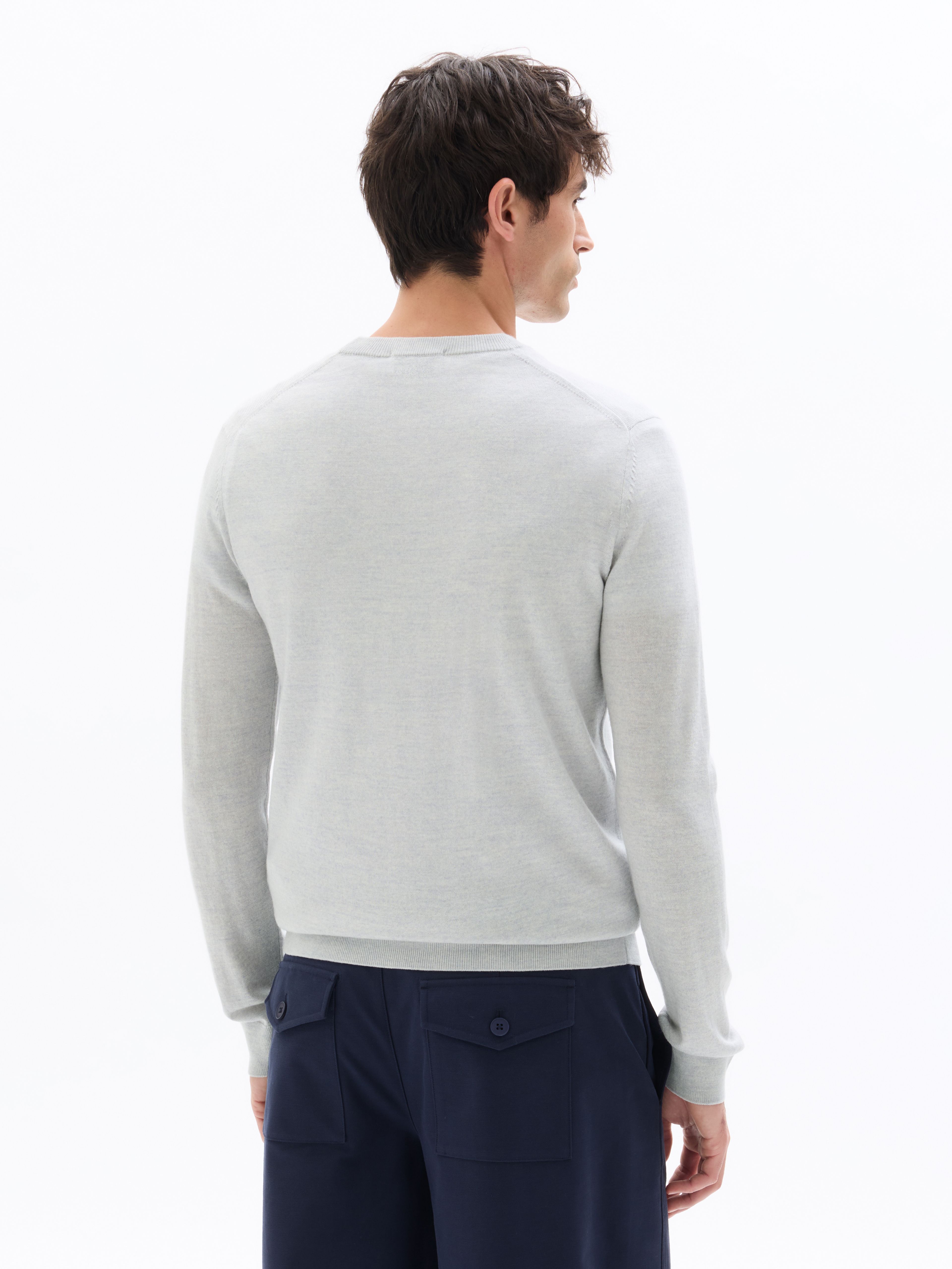 Vlněný svetr Semerirond merino - 004