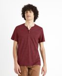 Tričko henley Cegeti-Vínová - 001