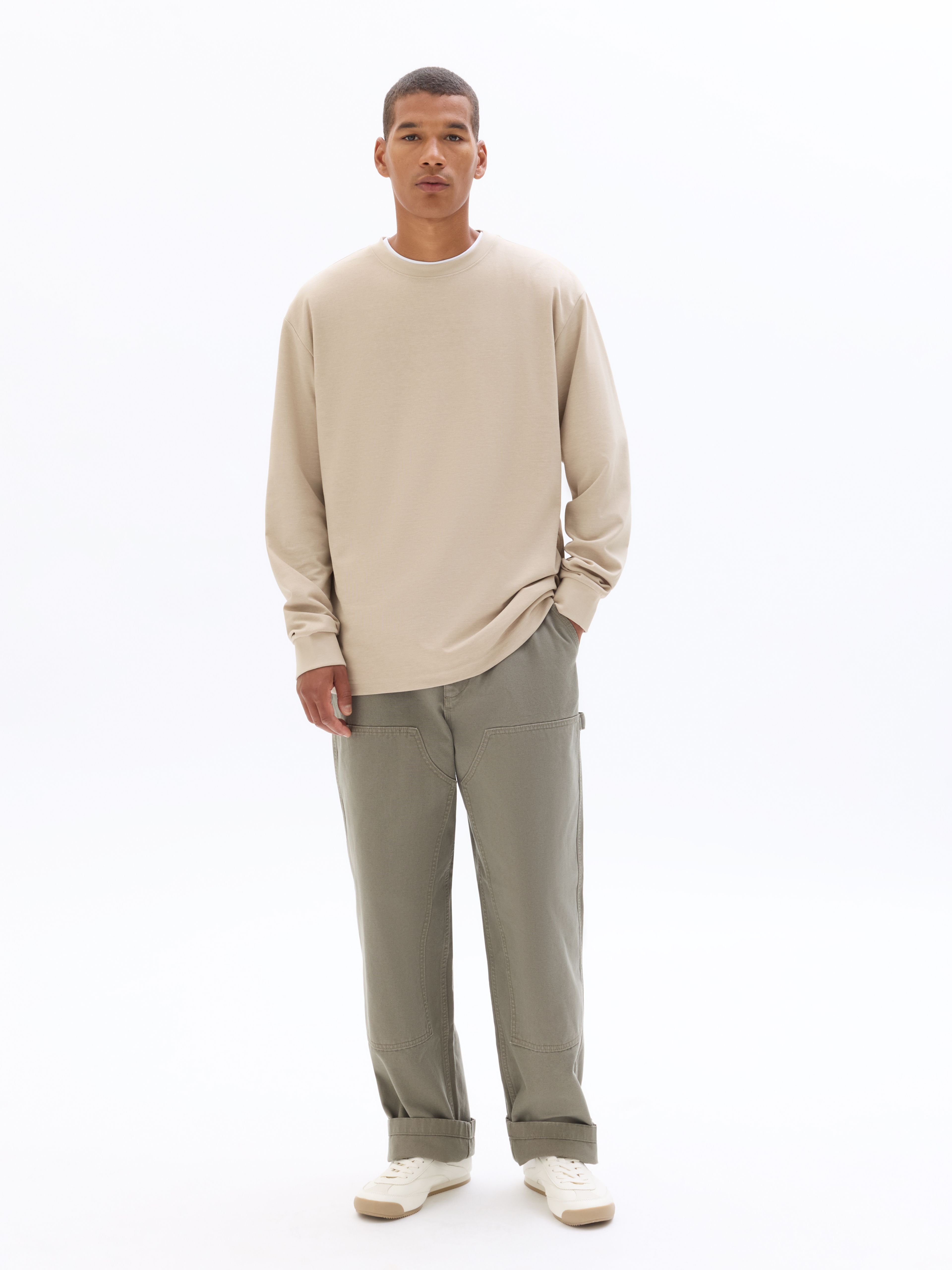 Tričko Leheml oversize s dlouhým rukávem - 002