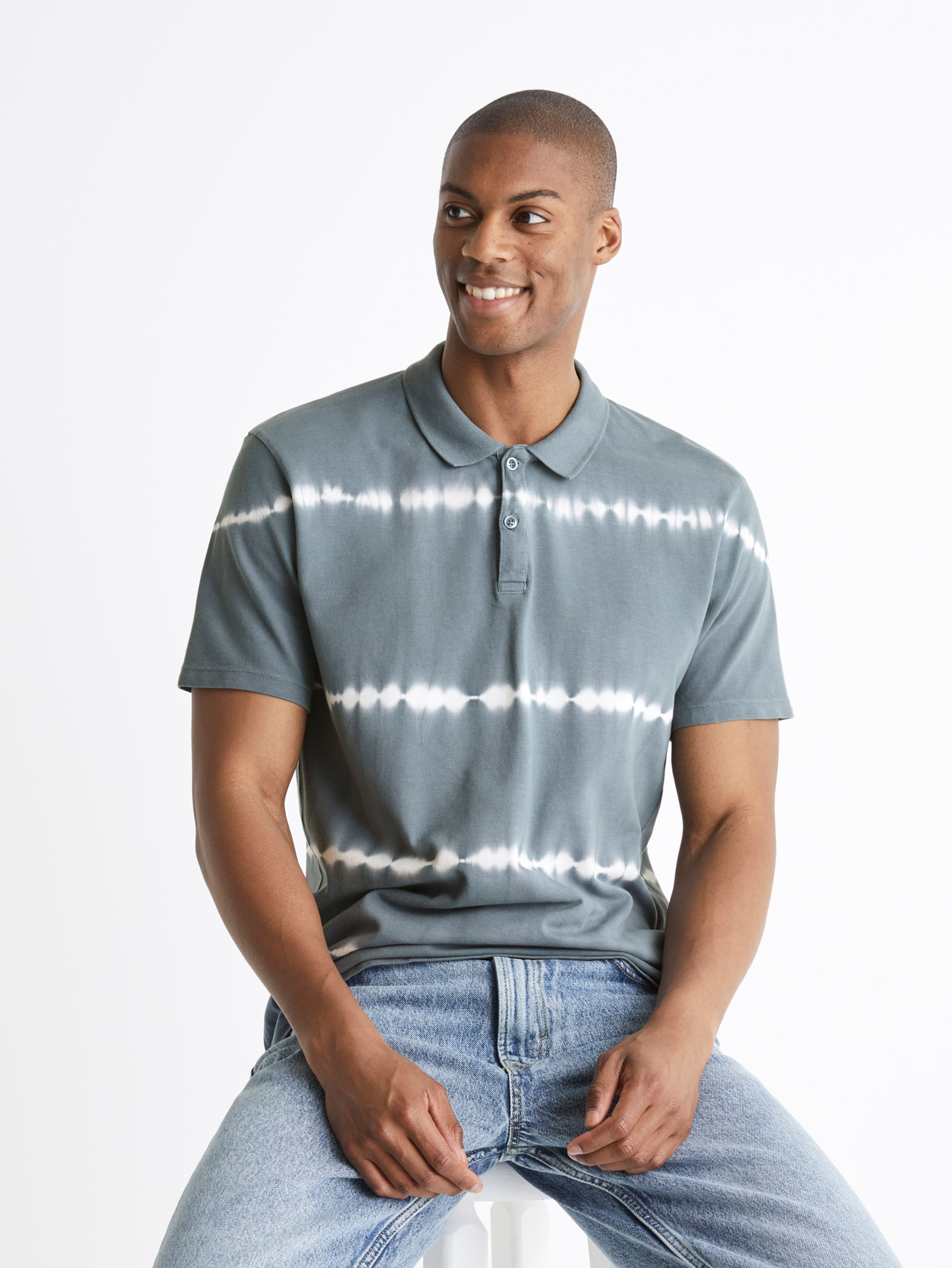 Batikované polo tričko pique