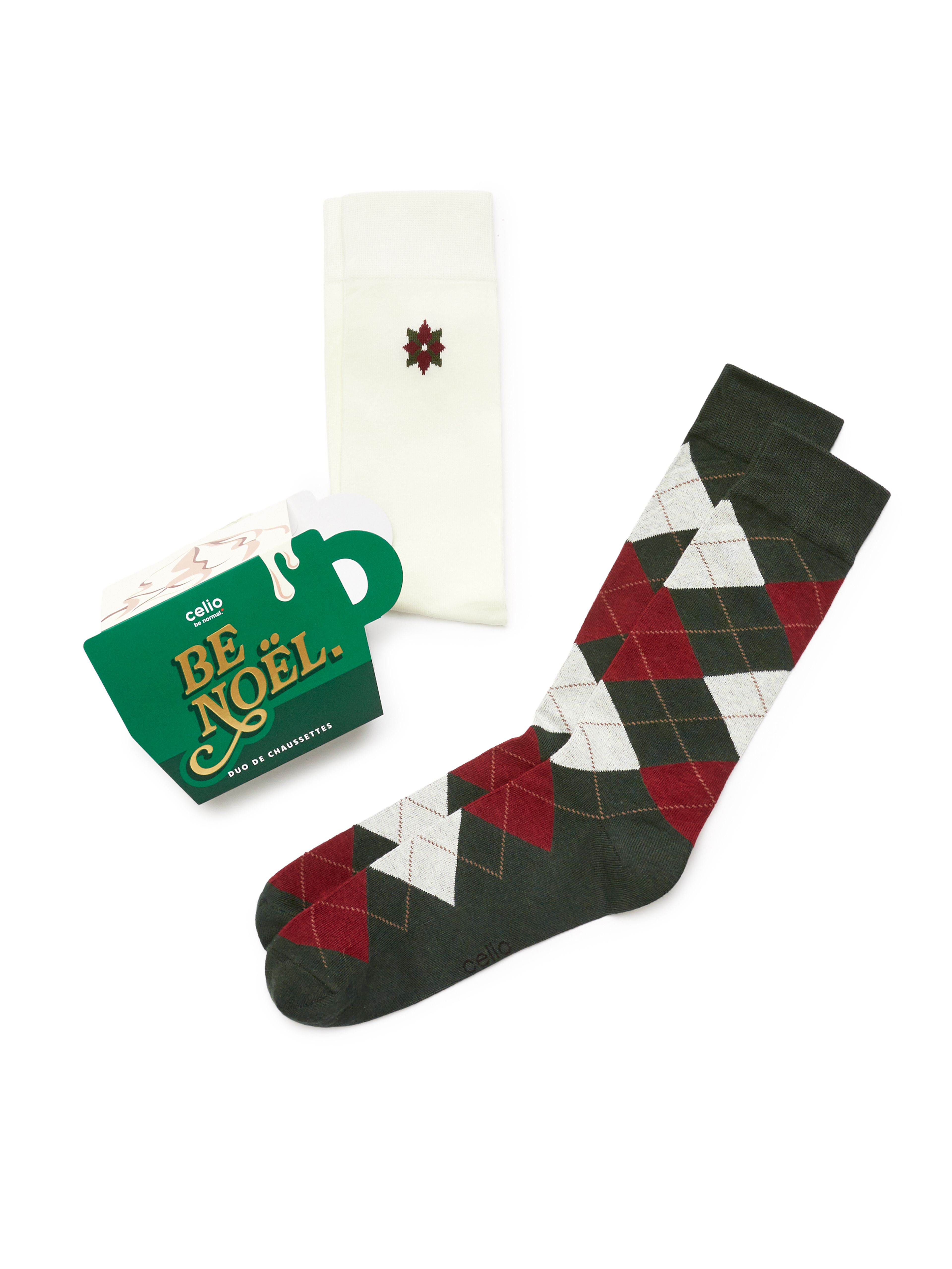 Vianočné balenie ponožiek Kapučíno