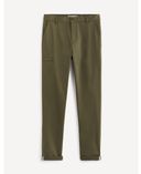 Sportovní chino kalhoty Vovelo-Khaki - 001