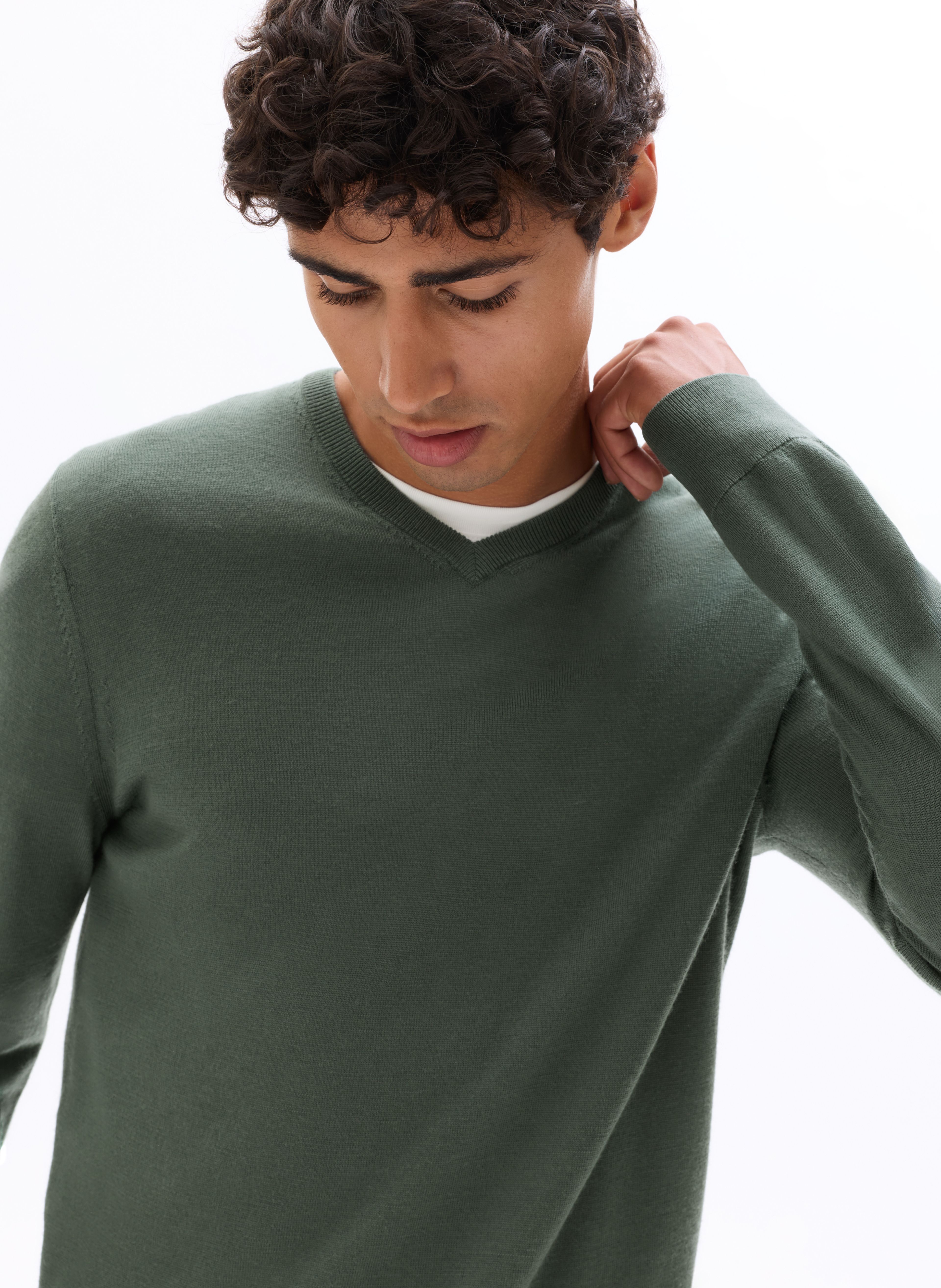 Vlněný svetr Semeriv merino - 005