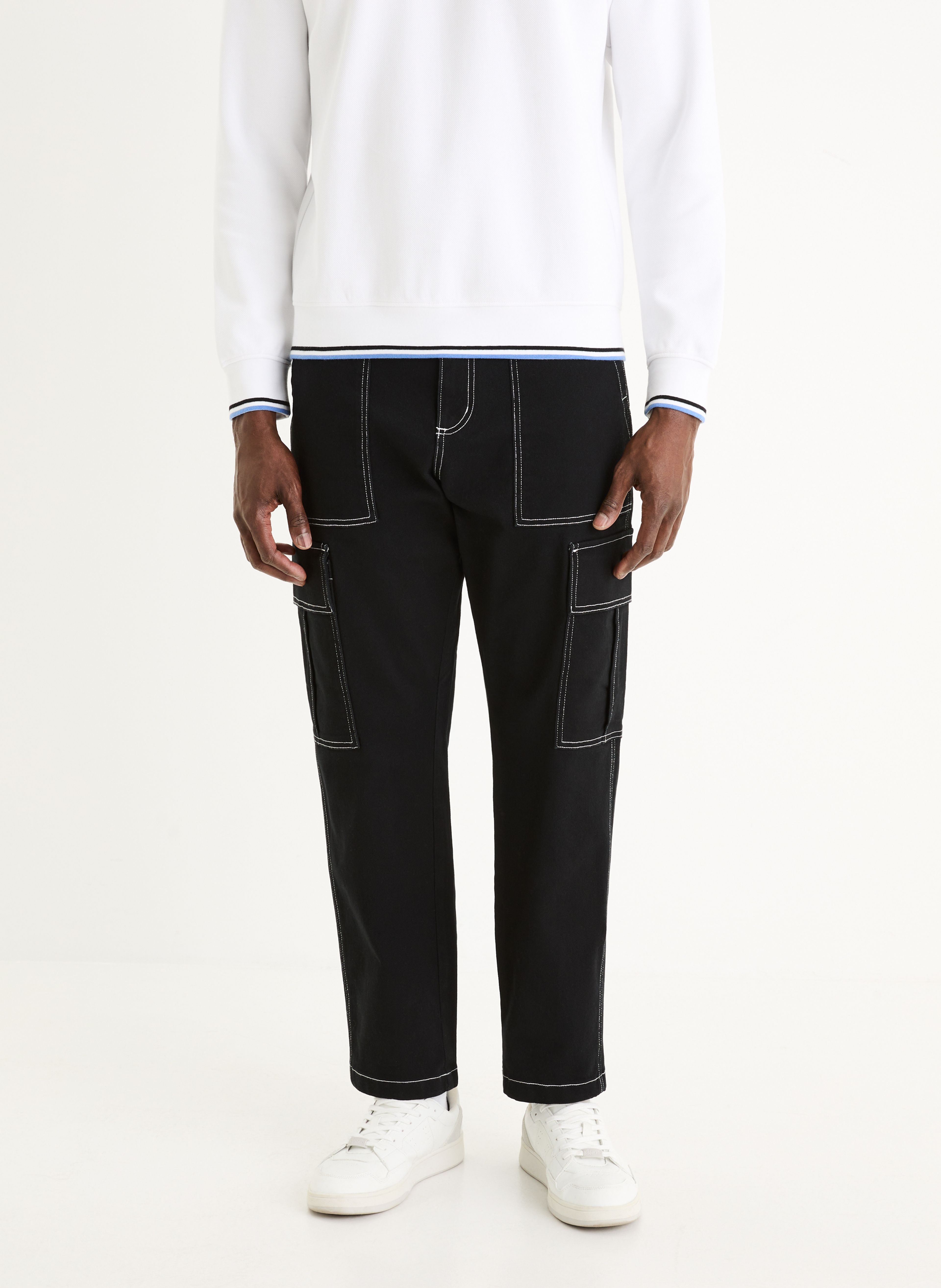 Volné cargo kalhoty Gocontrast - 002