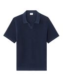 Polo tričko Pecrock-Tmavo modrá - 002